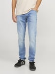 JackandJones Ljusblå slimfit jeans herr Glenn (Blue Denim,31/30)