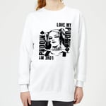 Sweat Femme Harley Quinn Love Puddin - Suicide Squad (DC Comics) - Blanc - S