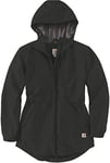 Carhartt Women's Rain Defender Relaxed Fit Lightweight Coat, Black, M