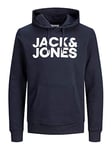 JACK & JONES Jjecorp Logo Sweat Hood Noos Shirt À Capuche, Bleu (Navy BlazerBlau), Large Homme