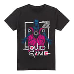 Squid Game - Front Man & Guards Unisex T Shirt, Black, XXXX-Large