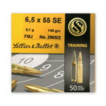 Sellier & Bellot 6,5x55 140gr FMJ (12,90 pr stk)