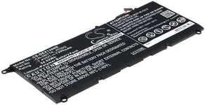 Kompatibelt med Dell XPS13D-9343-3708A, 7.4V, 7300 mAh