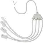 Schneider - cordon téléphonique répartiteur - 4 x rj45 - hager tn724