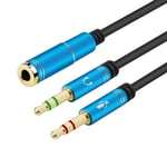 Jelly Tang Headphone Splitter For Computer 3.5mm Female To 2 Dual 3.5mm Male Mic