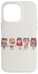 iPhone 14 Pro Max Cute Manga Chibi Girls In Different Moods Case