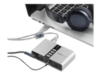 Startech.Com 7.1 Usb Sound Card - External Sound Card For Laptop With Spdif Digital Audio - Sound Card For Pc - Silver (Icusbaudio7d) - Lydkort - 48 Khz - 7.1 - Usb 2.0 - For P/N: Mu15mms, Mu6mms