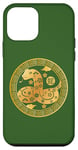 Coque pour iPhone 12 mini Lucky Money Enveloppe rouge de poche serpent année art au dos