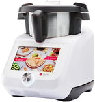 FITNMORE Silvercrest® Robot de cuisine mixeur Monsieur Cuisine Smart « SKMS 1200 A1 », 1200 W, écran 8 pouces, WiFi, Blanc.