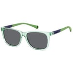 Lunettes de soleil enfant Polaroid  PLD 8058/S Lunettes de soleil, Vert/Gris, 46 mm