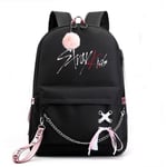 Stray Kids Anime Skolryggsäck Casual Daypack Ryggsäck Cool bokväska