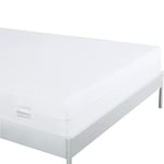 Bedecor Housse de Matelas élastique avec Fermeture éclair,Hypoallergénique,Silencieux,Coton Protège Matelas Imperméable 150x200+20cm