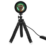 Tlily - Lampe d' de Projection de Coucher de Soleil rvb led Veilleuses, Projecteur usb 360 ° Lampes de Photographie TréPied pour Studio de Chambre à