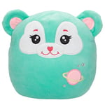 Depesche 13042 Ylvi Swoppies-Doudou Ourson Turquoise, avec Effet Lumineux, Petite planète et Oreilles Rondes, Peluche de 20 cm env, Multicolor, Taille Unique