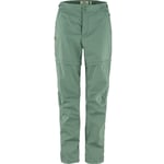 Fjällräven Womens Abisko Hike Zip-off Trousers (Grön (PATINA GREEN/614) 36)