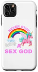 iPhone 11 Pro Max Fun Graphic-Never Stop Being A Sex God Case