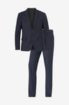 Lindbergh - Kostym Classic Structure Stretch Suit - Blå