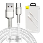 Baseus Cafule USB-C-USB-C 66W 2m Hvit