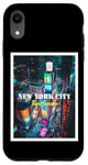 Coque pour iPhone XR Cool New York City Times Square Skyline Illustration Graphic