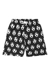 ThePyjamaFactory Boys Football Black & White Shorts Swimming Trunks, Swim Shorts with All Over Football Design (11-12 Years)