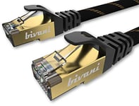 bivani Cat 8.1 Premium 2 Metre Network Cable - 40 Gbps - 25GBase-T / 40GBase-T - 2000 MHz PIMF - S/FTP Shielded Gigabit Cat 8 Ethernet Cable with RJ45 Plug/Nylon Protection - Elite Series - 2M