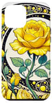 Coque pour iPhone 15 Plus Rose jaune Illustration Roses jardinage art rosiers jardiniers