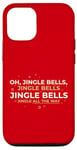 Coque pour iPhone 12/12 Pro Oh Jingle Bells Jingle All The Way, paroles de Noël, Peggy Lee