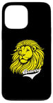 Coque pour iPhone 13 Pro Max Lion jaune Bravery Lion inspirant mignon