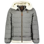 Geographical Norway Areystock Men Veste Coupe Vent Homme Outdoor - Blouson Deperlant Manches Longues Hommes - Manteau Pluie Randonnee Saison Printemps Ete Automne Hiver (Gris Clair L)