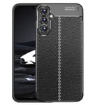 Samsung Galaxy A55 5G      Leather Texture Case    Black