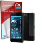 atFoliX 3x Screen Protector for Sony Xperia Z1 Compact clear