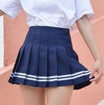 FDJIAJU Ladies Skirt,Ladies Pleated Short Skirt Spring High Waist A-Line Flared Skirt Sexy Fashion Girls Skater Tennis School Skirt Uniform Dress Office Daywear,Blue,M