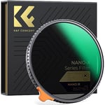 K&F Concept 58mm Filtre Black-Mist 1/4 et Filtre ND2-32 sans Croix 2 en 1 pour Objectif Appareil Photo