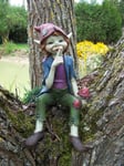 97161  FIGURINE  TROLL BORD  D  ETAGERE    LUTIN PIXIE  ELFE FARFADET KORRIGAN