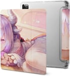 Coque Ipad Pro 2021 Miss Kobayashi's Maid Dragon Thor Avec Plumier, Résistant Aux Chocs, Mise En Veille/Réveil Automatique, Housse De Protection Transparente Pour Tablette 11 Pouces