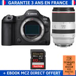 Canon EOS R5 Mark II + RF 70-200mm f/2.8 L IS USM + 1 SanDisk 512GB Extreme PRO UHS-II SDXC 300 MB/s + Ebook '20 Techniques pour Réussir vos Photos' - Appareil Photo Hybride Canon