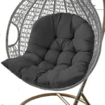 Basket Egg Chair Sittdynor - Trädgårdshängmatta Cradle Pads Black