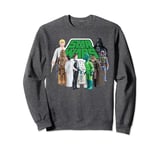 Star Wars Luke Han Chewie Leia Action Figures Sweatshirt