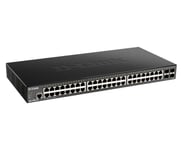 D-Link Dgs 1250-52X - Switch - L3 Lite - Smart - 48 X 10/100/1000 + 4 X 10 Gigabit Sfp+ - Rackmonterbar