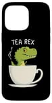 Coque pour iPhone 14 Pro Max Tea Rex T-Rex Jeu de mots dinosaure pour amateur de thé