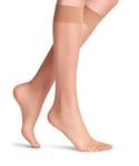 FALKE Women's Seidenglatt 15 DEN W KH Sheer Plain 1 Pair Knee-High Socks, Skin colour (Powder 4169), 5.5-8