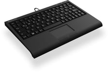 KeySonic ACK-3410 tastatur USB QWERTZ Tysk Sort