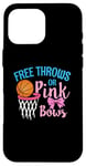 Coque pour iPhone 16 Pro Max Free throws or Pink Bows Gender Reveal Cute Girl Tee