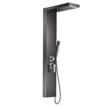 Colonne de douche hydromassante KALY 4 jets Noir - Saniverre