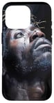 Coque pour iPhone 16 Pro Jésus Noir, Christianisme, Église, Christ, Jésus