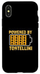 Coque pour iPhone X/XS Alimenté par Funny Tortellini Eater Pasta Fan Tortellini Maker