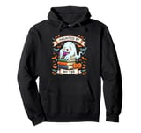 Haunted By My TBR Cute Ghost Book Reading Teacher Halloween Pullover Hoodie