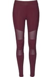 Urban Classics Leggings med spets flicka (146/152,Port)