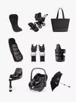 Bugaboo Fox5 Pushchair with Accessories and Maxi-Cosi Pebble 360 Baby Car Seat and Base Bundle, Noir Black