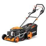 Tondeuse thermique autotractée à vitesse réglable 51cm 196cm3 - FUXTEC FX-RM5196PRO - Éjection bac 60L, latérale ou mulching